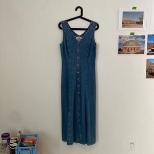 Sketches Vintage Button Up Denim Dress